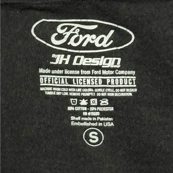 Mustang Black Zip Up Sweater Size Small - Picture 13 of 13